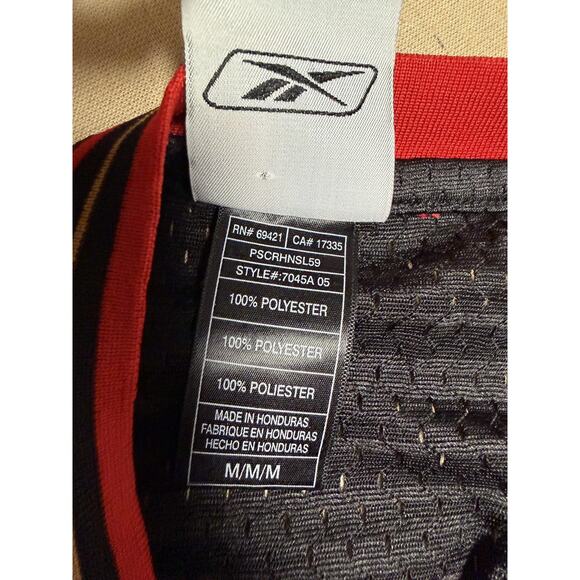 Vintage Philadelphia 76ers Jersey Mens Medium Black NBA Reebok Webber 2000s - Picture 7 of 7